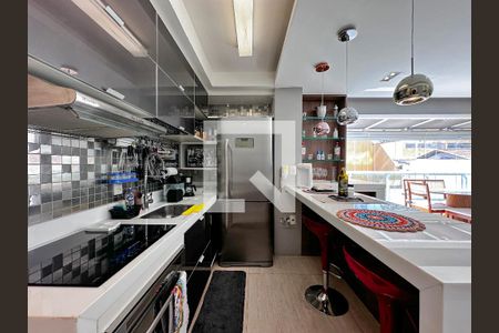 Sala//Cozinha de apartamento à venda com 1 quarto, 58m² em Brooklin Paulista, São Paulo