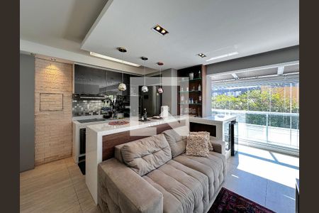 Sala de apartamento à venda com 1 quarto, 58m² em Brooklin Paulista, São Paulo