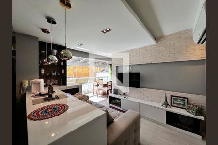 Sala de apartamento à venda com 1 quarto, 58m² em Brooklin Paulista, São Paulo