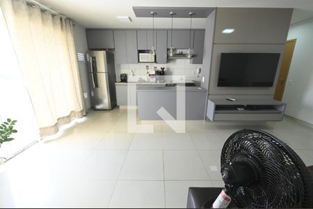 Sala  de apartamento para alugar com 3 quartos, 74m² em Setor Pedro Ludovico, Goiânia
