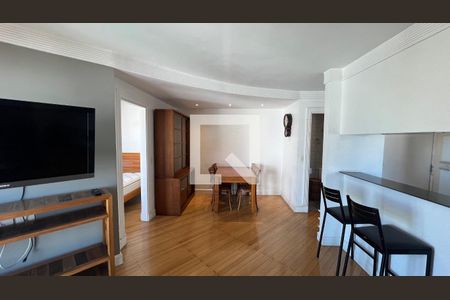 Salas  de apartamento à venda com 1 quarto, 56m² em Pinheiros, São Paulo