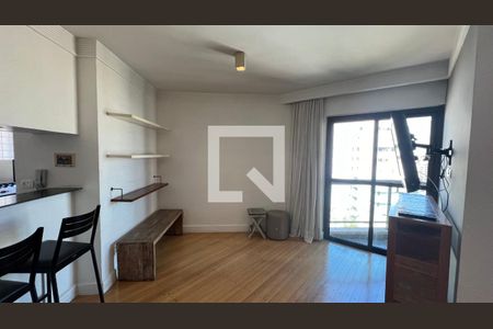 Sala  de apartamento à venda com 1 quarto, 56m² em Pinheiros, São Paulo
