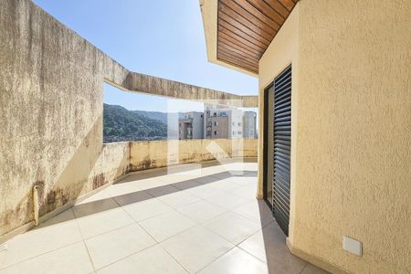 Varanda de apartamento para alugar com 3 quartos, 110m² em Jardim Tres Marias, Guarujá