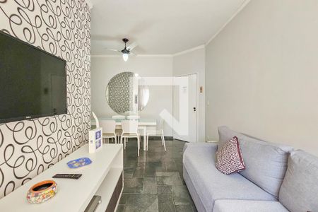 Sala de apartamento para alugar com 3 quartos, 115m² em Balneario Cidade Atlantica, Guarujá
