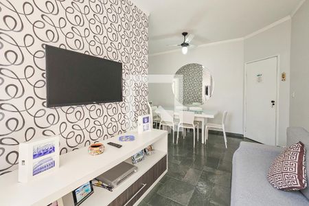 Sala de apartamento para alugar com 3 quartos, 115m² em Balneario Cidade Atlantica, Guarujá