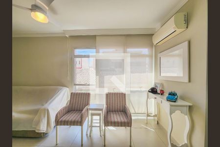 Detalhe Sala de apartamento para alugar com 2 quartos, 80m² em Campo Grande, Santos