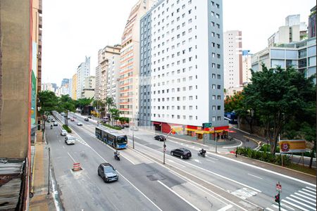 Vista da Varanda da Sala/Quarto de kitnet/studio para alugar com 1 quarto, 35m² em Bela Vista, São Paulo