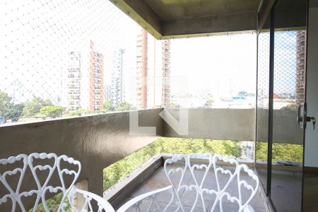 Varanda da Sala de apartamento à venda com 4 quartos, 203m² em Vila Bastos, Santo André
