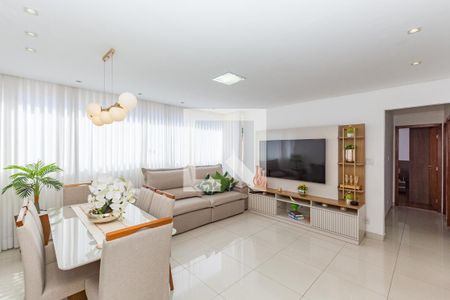 Sala de apartamento à venda com 3 quartos, 94m² em Havaí, Belo Horizonte