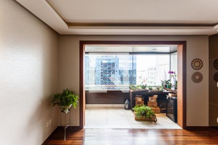 Varanda da Sala de apartamento à venda com 3 quartos, 130m² em Serra, Belo Horizonte