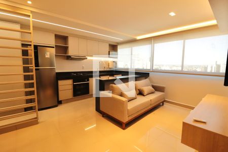 Sala de apartamento para alugar com 2 quartos, 55m² em Setor Marista, Goiânia