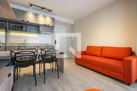 Sala/Cozinha de apartamento para alugar com 1 quarto, 31m² em Jardim Paulista, São Paulo