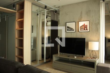 Sala de apartamento para alugar com 1 quarto, 57m² em Pinheiros, São Paulo