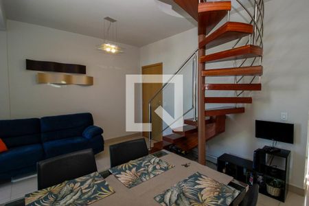 Sala de apartamento à venda com 3 quartos, 130m² em Fernão Dias, Belo Horizonte