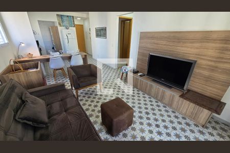 Sala de apartamento para alugar com 2 quartos, 73m² em Ponta da Praia, Santos