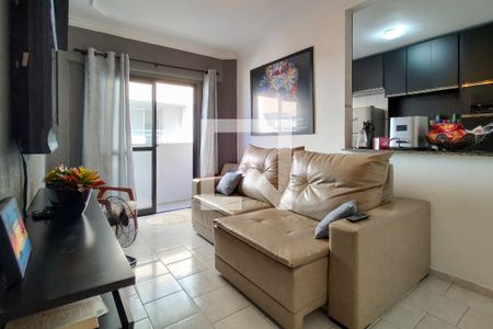 Sala de apartamento para alugar com 2 quartos, 72m² em Vila Caiçara, Praia Grande