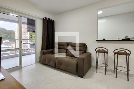 Sala de apartamento para alugar com 2 quartos, 81m² em Canto do Forte, Praia Grande
