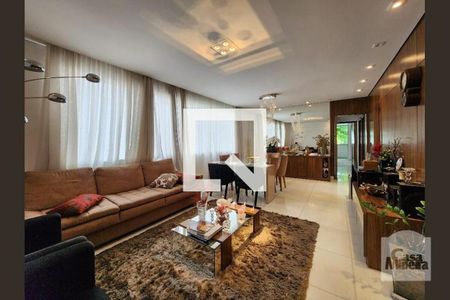 Sala de apartamento à venda com 3 quartos, 115m² em Lourdes, Belo Horizonte