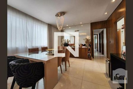 Sala de apartamento à venda com 3 quartos, 115m² em Lourdes, Belo Horizonte