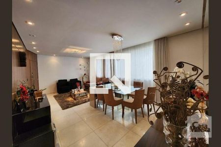Sala de apartamento à venda com 3 quartos, 115m² em Lourdes, Belo Horizonte