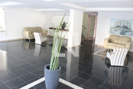 Hall de entrada de apartamento para alugar com 1 quarto, 34m² em Centro, São Vicente