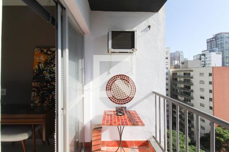 Varanda  de apartamento para alugar com 2 quartos, 63m² em Moema, São Paulo