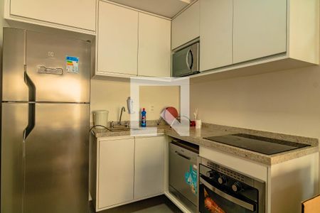 Cozinha de apartamento para alugar com 1 quarto, 29m² em Vila Clementino, São Paulo
