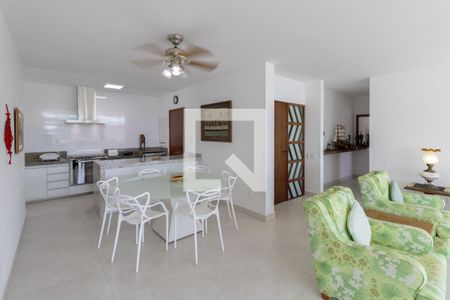 Sala de apartamento para alugar com 3 quartos, 140m² em Loteamento Joao Batista Juliao, Guarujá