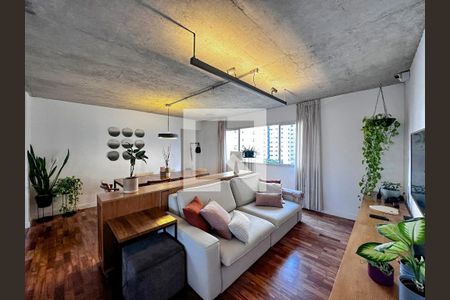 Sala de apartamento à venda com 2 quartos, 97m² em Brooklin, São Paulo