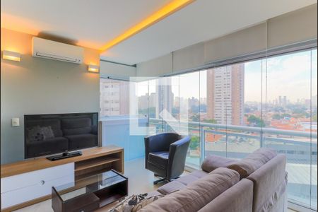 Sala de TV de apartamento para alugar com 2 quartos, 84m² em Brooklin Paulista, São Paulo