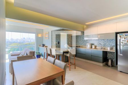 Sala de Jantar de apartamento para alugar com 2 quartos, 84m² em Brooklin Paulista, São Paulo