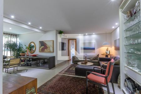 Sala de apartamento à venda com 4 quartos, 134m² em Vila da Serra, Nova Lima