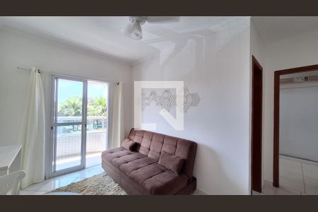 Sala de apartamento para alugar com 1 quarto, 64m² em Guilhermina, Praia Grande