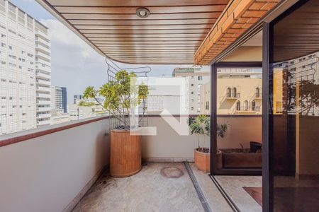 Varanda da Sala de apartamento à venda com 3 quartos, 360m² em Jardim Paulista, São Paulo