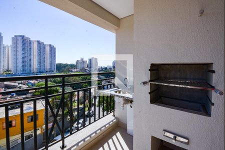 Varanda da Sala - churrasquira de apartamento para alugar com 2 quartos, 58m² em Vila Gonçalves, São Bernardo do Campo