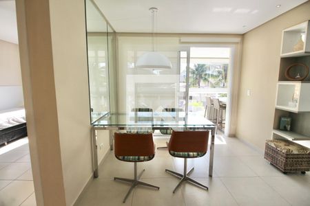 Sala de apartamento para alugar com 2 quartos, 85m² em Loteamento João Batista Julião, Guarujá