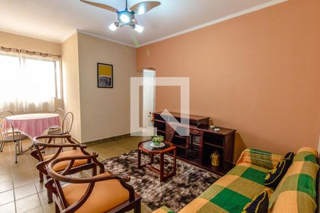 Sala de apartamento para alugar com 1 quarto, 55m² em Canto do Forte, Praia Grande