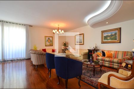 Sala de estar de apartamento à venda com 4 quartos, 305m² em Lourdes, Belo Horizonte