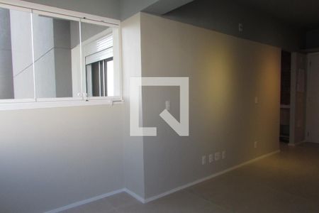 Sala com varanda estendida de apartamento para alugar com 1 quarto, 31m² em Butantã, São Paulo