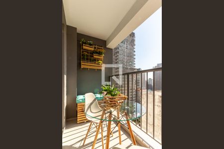 Studio à venda com 25m², 1 quarto e sem vagaVaranda