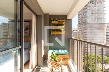 Studio à venda com 25m², 1 quarto e sem vagaVaranda
