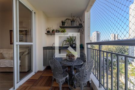 Varanda da Sala de apartamento para alugar com 2 quartos, 97m² em Vila Andrade, São Paulo