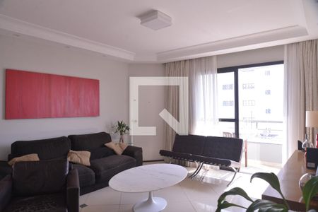 Sala  de apartamento à venda com 3 quartos, 105m² em Vila Bastos, Santo André