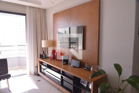 Sala  de apartamento à venda com 3 quartos, 105m² em Vila Bastos, Santo André