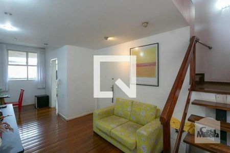 Sala  de apartamento à venda com 3 quartos, 190m² em Horto, Belo Horizonte