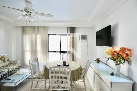 Sala de apartamento para alugar com 2 quartos, 83m² em Jardim Tres Marias, Guarujá