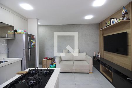 Sala/Cozinha de apartamento para alugar com 2 quartos, 50m² em Vila Santa Angelina, São Bernardo do Campo