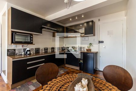 Cozinha de kitnet/studio para alugar com 1 quarto, 35m² em Centro, São Paulo