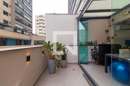 Apartamento à venda com 60m², 1 quarto e 1 vagaVaranda
