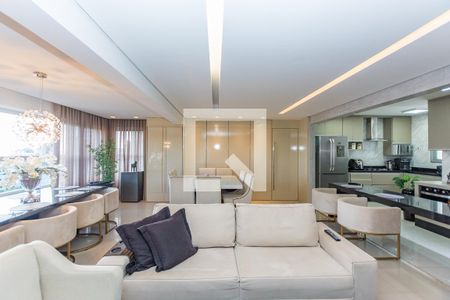 Sala de apartamento à venda com 4 quartos, 142m² em Buritis, Belo Horizonte